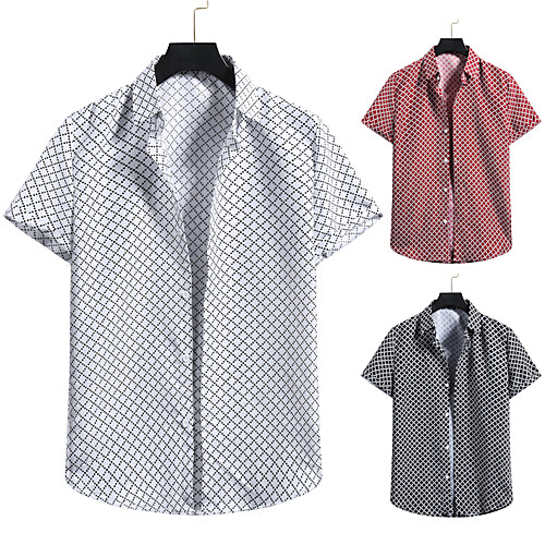 Men's Shirt 3D Print Graphic Prints Print Short Sleeve Vacation Tops Button Down Collar White Black Red / Beach
Men's Shirt 3D Print Graphic Prints Print Short Sleeve Vacation Tops Button Down Collar White Black Red / Beach