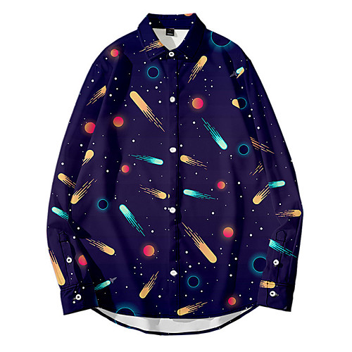 Men's Shirt 3D Print Galaxy Button-Down 3D Print Long Sleeve Daily Tops Casual Fashion Hawaiian White Black Blue
Men's Shirt 3D Print Galaxy Button-Down 3D Print Long Sleeve Daily Tops Casual Fashion Hawaiian White Black Blue
