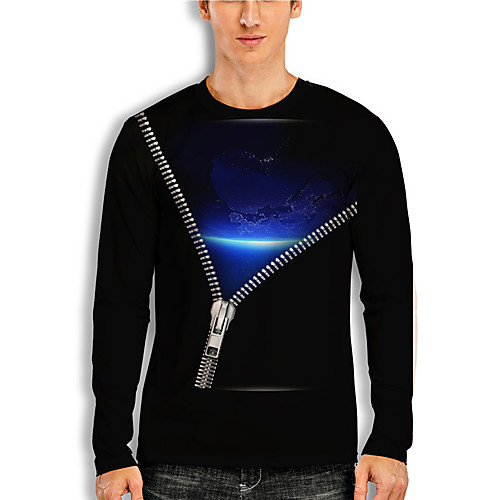 Men's T shirt 3D Print Graphic 3D 3D Print Long Sleeve Daily Tops Casual Fashion Black
Men's T shirt 3D Print Graphic 3D 3D Print Long Sleeve Daily Tops Casual Fashion Black