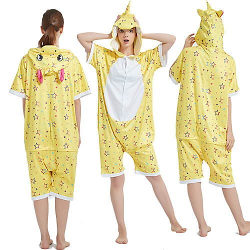 Adults' Kigurumi Pajamas Unicorn Onesie Pajamas Pure Cotton Yellow Cosplay For Men and Women Animal Sleepwear Cartoon Festival / Holiday Costumes
Adults' Kigurumi Pajamas Unicorn Onesie Pajamas Pure Cotton Yellow Cosplay For Men and Women Animal Sleepwear Cartoon Festival / Holiday Costumes