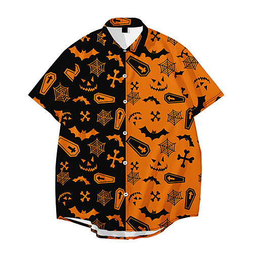 Men's Shirt 3D Print Halloween Skull Button-Down 3D Print Short Sleeve Halloween Tops Casual Fashion Yellow
Men's Shirt 3D Print Halloween Skull Button-Down 3D Print Short Sleeve Halloween Tops Casual Fashion Yellow