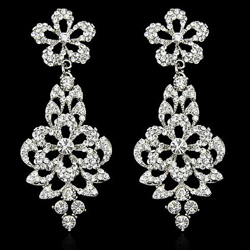 Women's Drop Earrings Dangle Earrings Hollow Out Petal Stylish Imitation Diamond Earrings Jewelry Silver For Party Evening Birthday
Women's Drop Earrings Dangle Earrings Hollow Out Petal Stylish Imitation Diamond Earrings Jewelry Silver For Party Evening Birthday