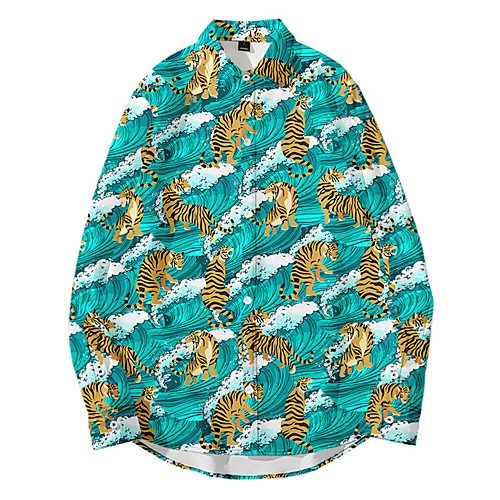 Men's Shirt 3D Print Tiger Animal Button-Down 3D Print Long Sleeve Daily Tops Casual Fashion Hawaiian Green
Men's Shirt 3D Print Tiger Animal Button-Down 3D Print Long Sleeve Daily Tops Casual Fashion Hawaiian Green