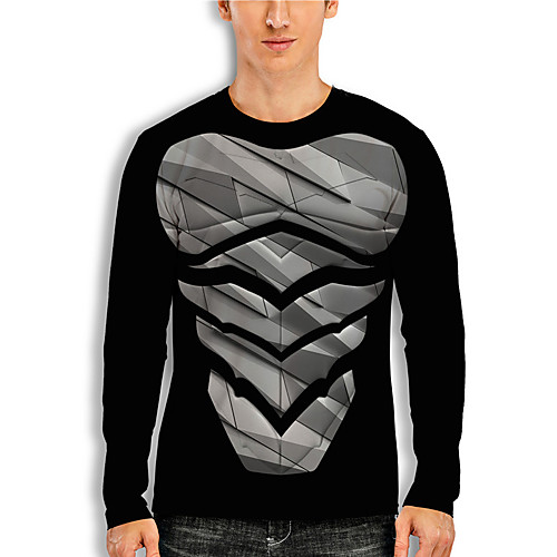 Men's T shirt 3D Print Cartoon 3D 3D Print Long Sleeve Daily Tops Casual Fashion Black
Men's T shirt 3D Print Cartoon 3D 3D Print Long Sleeve Daily Tops Casual Fashion Black