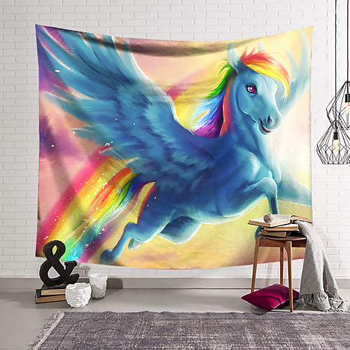 Wall Tapestry Art Decor Blanket Curtain Hanging Home Bedroom Living Room Decoration Polyester Rainbow Blue Unicorn Flying
Wall Tapestry Art Decor Blanket Curtain Hanging Home Bedroom Living Room Decoration Polyester Rainbow Blue Unicorn Flying
