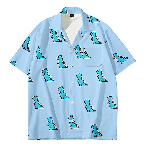 Men's Shirt Other Prints Dragon Animal Button-Down Print Short Sleeve Daily Tops Casual Fashion Hawaiian Blue Green Dark Green
Men's Shirt Other Prints Dragon Animal Button-Down Print Short Sleeve Daily Tops Casual Fashion Hawaiian Blue Green Dark Green