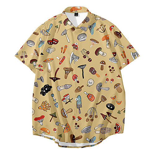 Men's Shirt 3D Print Plants Button-Down 3D Print Short Sleeve Daily Tops Casual Fashion Hawaiian Red Yellow
Men's Shirt 3D Print Plants Button-Down 3D Print Short Sleeve Daily Tops Casual Fashion Hawaiian Red Yellow