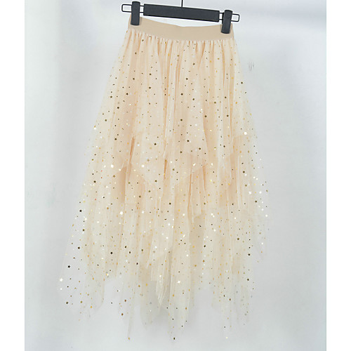 Women's Date Weekend Streetwear Sophisticated Skirts Galaxy Star Print Sequins Layered Black Blushing Pink Beige
Women's Date Weekend Streetwear Sophisticated Skirts Galaxy Star Print Sequins Layered Black Blushing Pink Beige