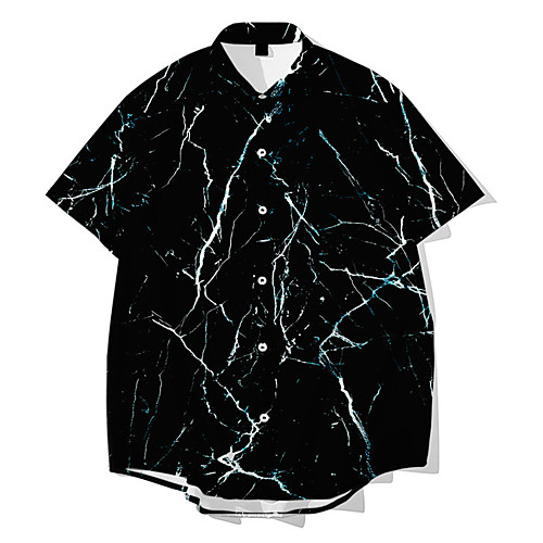 Men's Shirt 3D Print Marble Button-Down 3D Print Short Sleeve Daily Tops Casual Fashion White Black
Men's Shirt 3D Print Marble Button-Down 3D Print Short Sleeve Daily Tops Casual Fashion White Black