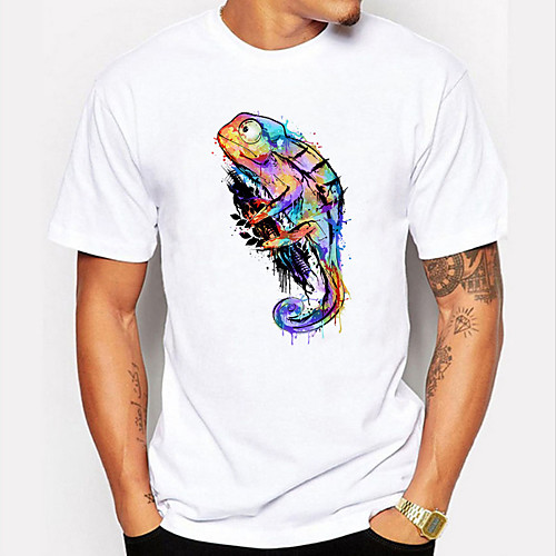 Men's Unisex T shirt Shirt Hot Stamping Animal Plus Size Print Short Sleeve Daily Tops 100% Cotton Basic Casual Round Neck White / Summer
Men's Unisex T shirt Shirt Hot Stamping Animal Plus Size Print Short Sleeve Daily Tops 100% Cotton Basic Casual Round Neck White / Summer