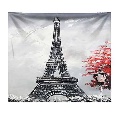 Wall Tapestry Art Decor Blanket Curtain Hanging Home Bedroom Living Room Decoration Polyester Black Paris Eiffel Tower
Wall Tapestry Art Decor Blanket Curtain Hanging Home Bedroom Living Room Decoration Polyester Black Paris Eiffel Tower