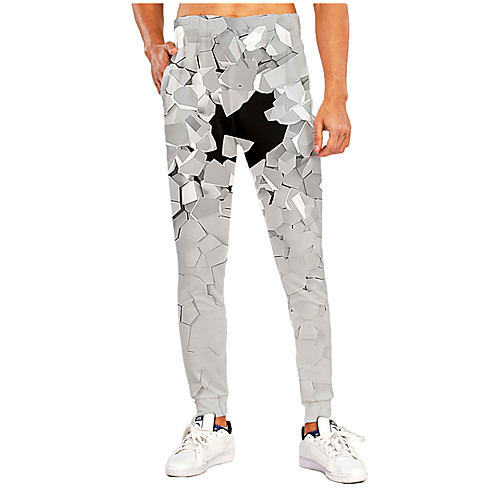 Men's Sporty Casual / Sporty Breathable Quick Dry Sports Casual Holiday Pants Sweatpants Pants 3D Graphic Prints Full Length Print Gray
Men's Sporty Casual / Sporty Breathable Quick Dry Sports Casual Holiday Pants Sweatpants Pants 3D Graphic Prints Full Length Print Gray
