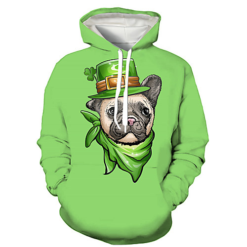 Men's Pullover Hoodie Sweatshirt Dog Graphic Prints Saint Patrick Day Print Hooded Daily Holiday 3D Print 3D Print Hoodies Sweatshirts Long Sleeve Green
Men's Pullover Hoodie Sweatshirt Dog Graphic Prints Saint Patrick Day Print Hooded Daily Holiday 3D Print 3D Print Hoodies Sweatshirts Long Sleeve Green