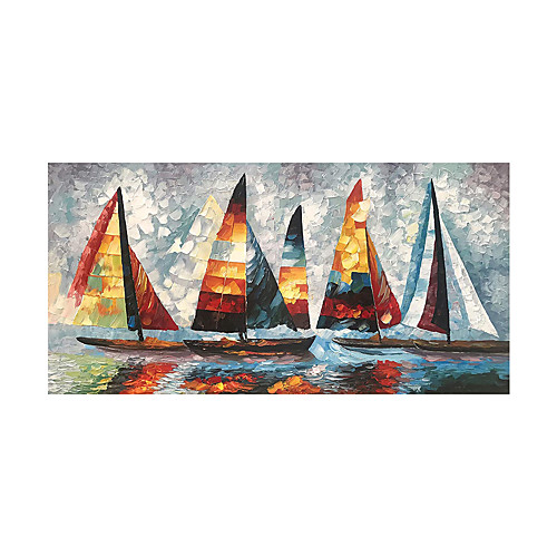 Oil Painting Hand Painted Horizontal Abstract Landscape Modern Rolled Canvas (No Frame)
Oil Painting Hand Painted Horizontal Abstract Landscape Modern Rolled Canvas (No Frame)