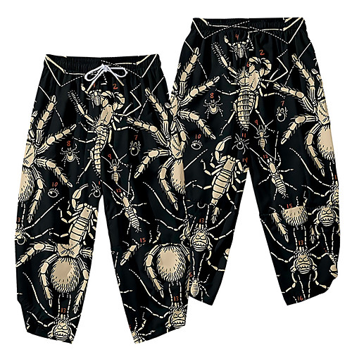 Men's Casual / Sporty Athleisure Daily Sports Harem Loose Wide Leg Pants Spider Scorpion Full Length 3D Print Elastic Waist Black
Men's Casual / Sporty Athleisure Daily Sports Harem Loose Wide Leg Pants Spider Scorpion Full Length 3D Print Elastic Waist Black