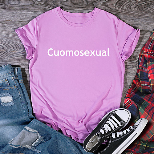 Women's T shirt Graphic Print Round Neck Tops 100% Cotton Basic Basic Top White Black Purple
Women's T shirt Graphic Print Round Neck Tops 100% Cotton Basic Basic Top White Black Purple