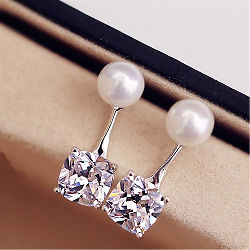 Women's AAA Cubic Zirconia Stud Earrings Geometrical Precious Fashion Imitation Pearl Silver Plated Earrings Jewelry White For Christmas Party Evening Street Gift Date 1 Pair
Women's AAA Cubic Zirconia Stud Earrings Geometrical Precious Fashion Imitation Pearl Silver Plated Earrings Jewelry White For Christmas Party Evening Street Gift Date 1 Pair