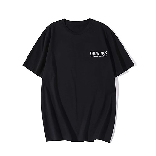 Men's Unisex T shirt Hot Stamping Wings Plus Size Print Short Sleeve Casual Tops 100% Cotton Basic Casual Fashion Black
Men's Unisex T shirt Hot Stamping Wings Plus Size Print Short Sleeve Casual Tops 100% Cotton Basic Casual Fashion Black