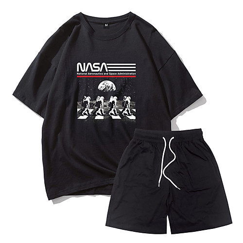 Casual / Sporty Athleisure Men's Breathable Outdoor Shorts Suits Daily Gym Pants Short Astronaut Drawstring 3D Print Black
Casual / Sporty Athleisure Men's Breathable Outdoor Shorts Suits Daily Gym Pants Short Astronaut Drawstring 3D Print Black