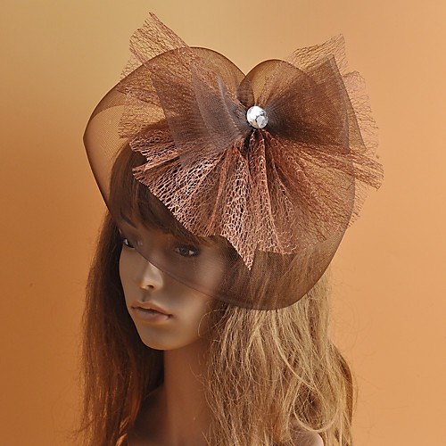 Vintage Style Elegant Tulle Fascinators with Crystals / Hollow-out 1 Piece Special Occasion / Party / Evening Headpiece
Vintage Style Elegant Tulle Fascinators with Crystals / Hollow-out 1 Piece Special Occasion / Party / Evening Headpiece
