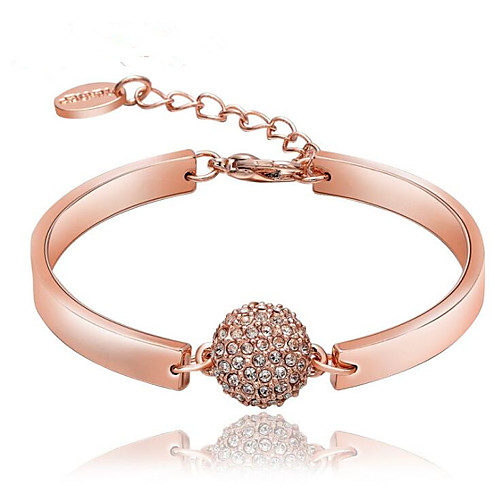 Women's Cubic Zirconia Bracelet Bangles Classic Flower Stylish Rose Gold Plated Bracelet Jewelry Rose Gold For Anniversary Party Evening Birthday Festival
Women's Cubic Zirconia Bracelet Bangles Classic Flower Stylish Rose Gold Plated Bracelet Jewelry Rose Gold For Anniversary Party Evening Birthday Festival