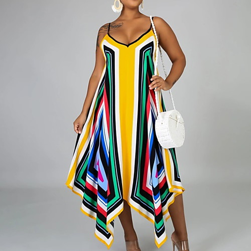 Women's Strap Dress Maxi long Dress Yellow Sleeveless Print Print Summer V Neck Elegant 2021 S M L XL
Women's Strap Dress Maxi long Dress Yellow Sleeveless Print Print Summer V Neck Elegant 2021 S M L XL