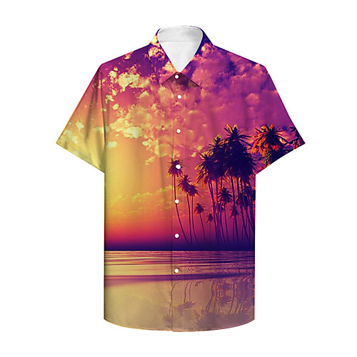 Men's Shirt 3D Print Graphic 3D Landscape Button-Down 3D Print Short Sleeve Casual Tops Casual Hawaiian Purple
Men's Shirt 3D Print Graphic 3D Landscape Button-Down 3D Print Short Sleeve Casual Tops Casual Hawaiian Purple