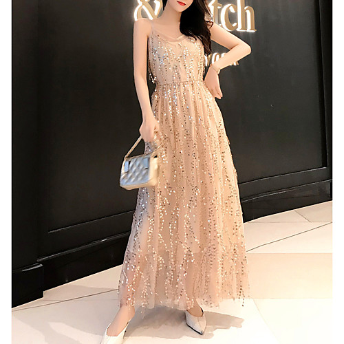 A-Line Beautiful Back Sparkle Wedding Guest Formal Evening Dress Spaghetti Strap Sleeveless Ankle Length Tulle with Pleats Sequin 2021
A-Line Beautiful Back Sparkle Wedding Guest Formal Evening Dress Spaghetti Strap Sleeveless Ankle Length Tulle with Pleats Sequin 2021