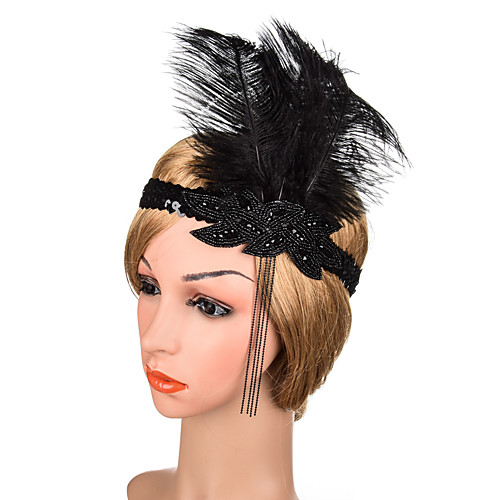 1920s Retro Feather / Fabric Fascinators with Feather / Crystals / Sequin 1 PC Special Occasion / Party / Evening Headpiece
1920s Retro Feather / Fabric Fascinators with Feather / Crystals / Sequin 1 PC Special Occasion / Party / Evening Headpiece