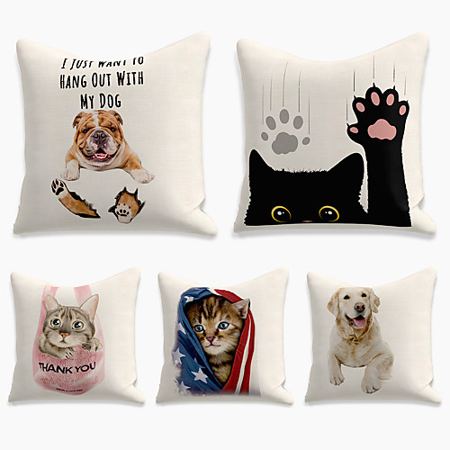 Cushion Cover 5PCS Linen Soft Print Square Throw Pillow Cover Cushion Case Pillowcase for Sofa Bedroom 45 x 45 cm (18 x 18 Inch) Superior Quality Mashine Washable
Cushion Cover 5PCS Linen Soft Print Square Throw Pillow Cover Cushion Case Pillowcase for Sofa Bedroom 45 x 45 cm (18 x 18 Inch) Superior Quality Mashine Washable