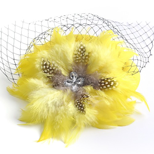Elegant Retro Feathers / Net Fascinators with Feather / Crystals / Rhinestones 1 Piece Special Occasion / Party / Evening Headpiece
Elegant Retro Feathers / Net Fascinators with Feather / Crystals / Rhinestones 1 Piece Special Occasion / Party / Evening Headpiece