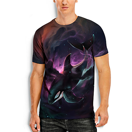 Men's Tees T shirt 3D Print Graphic Prints Shark Animal Print Short Sleeve Daily Tops Casual Designer Big and Tall Black
Men's Tees T shirt 3D Print Graphic Prints Shark Animal Print Short Sleeve Daily Tops Casual Designer Big and Tall Black