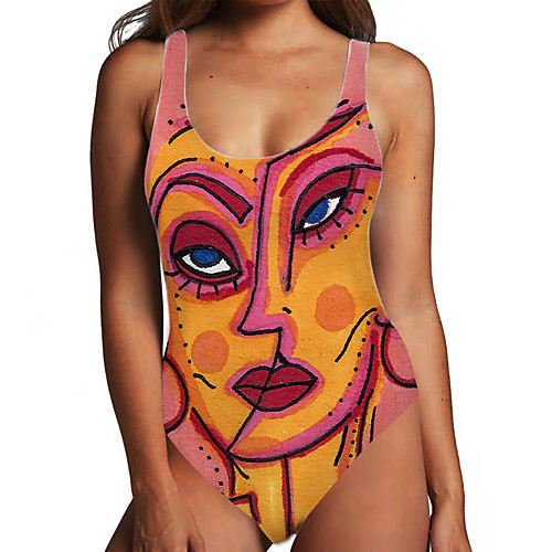 Women's One Piece Monokini Swimsuit Tummy Control Print Color Block Abstract Blushing Pink Black Swimwear Bodysuit Strap Bathing Suits New Fashion Sexy / Padless
Women's One Piece Monokini Swimsuit Tummy Control Print Color Block Abstract Blushing Pink Black Swimwear Bodysuit Strap Bathing Suits New Fashion Sexy / Padless