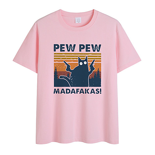 Women's T shirt Letter Print Round Neck Tops Cotton Basic Basic Top White Black Blue 
Women's T shirt Letter Print Round Neck Tops Cotton Basic Basic Top White Black Blue