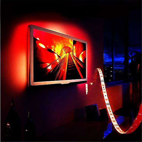 5m LED Light Strips RGB Tiktok Lights TV Backlight 150 USB IP65 Waterproof RF 17 Keys Remote Control 16 Colors Change for 40 to 60inch TV Backlight
5m LED Light Strips RGB Tiktok Lights TV Backlight 150 USB IP65 Waterproof RF 17 Keys Remote Control 16 Colors Change for 40 to 60inch TV Backlight