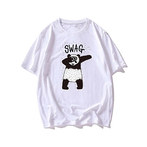 Men's Unisex T shirt Hot Stamping Panda Animal Plus Size Print Short Sleeve Casual Tops 100% Cotton Basic Casual Fashion White
Men's Unisex T shirt Hot Stamping Panda Animal Plus Size Print Short Sleeve Casual Tops 100% Cotton Basic Casual Fashion White