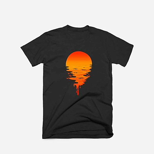 Men's Unisex T shirt Shirt Hot Stamping Graphic Prints Sun Plus Size Print Short Sleeve Daily Tops 100% Cotton Basic Fashion Classic Round Neck Black / Summer
Men's Unisex T shirt Shirt Hot Stamping Graphic Prints Sun Plus Size Print Short Sleeve Daily Tops 100% Cotton Basic Fashion Classic Round Neck Black / Summer