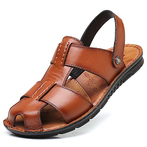 Men's Sandals Fishermen sandals Classic Daily Outdoor Walking Shoes Rubber Breathable Booties / Ankle Boots Black Brown Summer
Men's Sandals Fishermen sandals Classic Daily Outdoor Walking Shoes Rubber Breathable Booties / Ankle Boots Black Brown Summer