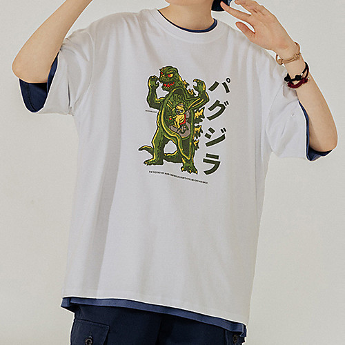 Men's Unisex T shirt Hot Stamping Cartoon Graphic Prints Plus Size Print Short Sleeve Casual Tops 100% Cotton Basic Casual Fashion White Black
Men's Unisex T shirt Hot Stamping Cartoon Graphic Prints Plus Size Print Short Sleeve Casual Tops 100% Cotton Basic Casual Fashion White Black
