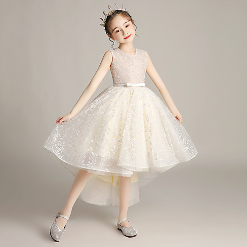 Princess Asymmetrical Flower Girl Dresses Wedding Lace Sleeveless Jewel Neck with Lace
Princess Asymmetrical Flower Girl Dresses Wedding Lace Sleeveless Jewel Neck with Lace