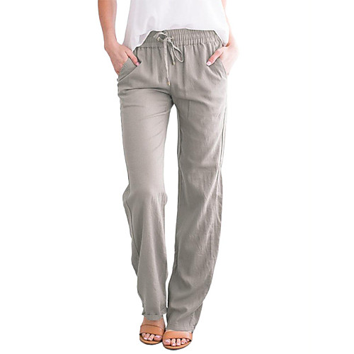 Women's Streetwear Chino Comfort Casual Daily Culotte Pants Plain Full Length Elastic Waist Light Gray khaki Dark Gray
Women's Streetwear Chino Comfort Casual Daily Culotte Pants Plain Full Length Elastic Waist Light Gray khaki Dark Gray