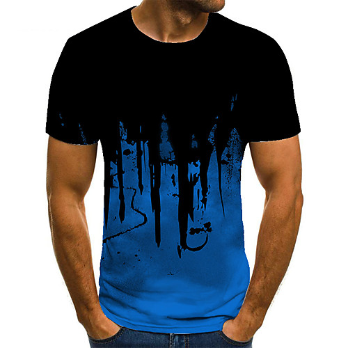 Men's T shirt Shirt 3D Print Geometric 3D Print Print Short Sleeve Casual Tops Casual Fashion Round Neck Black
Men's T shirt Shirt 3D Print Geometric 3D Print Print Short Sleeve Casual Tops Casual Fashion Round Neck Black