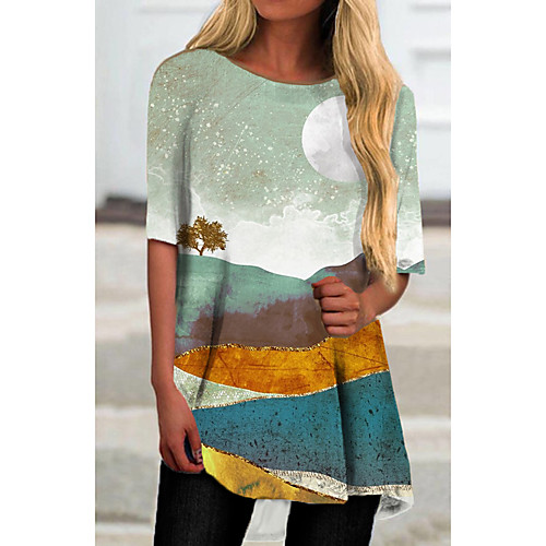 Women's T Shirt Dress Tee Dress Short Mini Dress Blue Green Half Sleeve Print Animal Print Spring Summer Round Neck Casual Holiday 2021 S M L XL XXL 3XL
Women's T Shirt Dress Tee Dress Short Mini Dress Blue Green Half Sleeve Print Animal Print Spring Summer Round Neck Casual Holiday 2021 S M L XL XXL 3XL