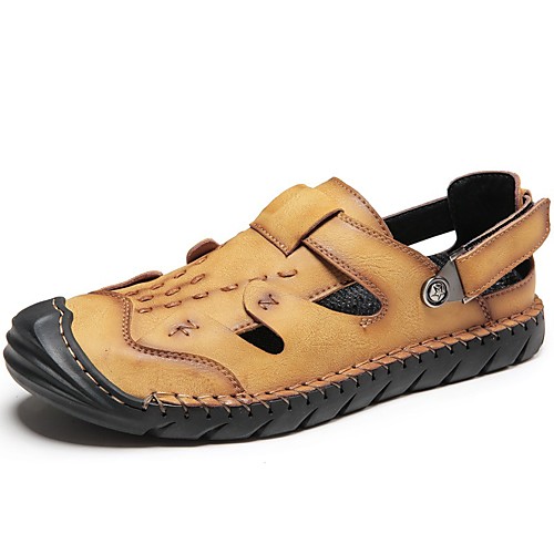 Men's Sandals Outdoor Hiking Sandals Casual Daily Outdoor Walking Shoes Nappa Leather Breathable Non-slipping Red Brown Yellow brown Black Summer
Men's Sandals Outdoor Hiking Sandals Casual Daily Outdoor Walking Shoes Nappa Leather Breathable Non-slipping Red Brown Yellow brown Black Summer