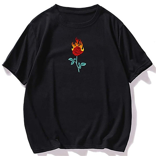 Men's Unisex T shirt Shirt Hot Stamping Floral Plants Plus Size Print Short Sleeve Casual Tops 100% Cotton Basic Casual Fashion Round Neck Black / Summer
Men's Unisex T shirt Shirt Hot Stamping Floral Plants Plus Size Print Short Sleeve Casual Tops 100% Cotton Basic Casual Fashion Round Neck Black / Summer