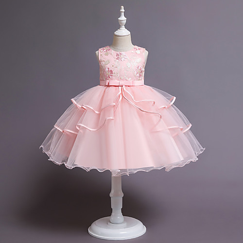 Princess Knee Length Junior Bridesmaid Dress Wedding Tulle Jewel Neck with Sash / Ribbon
Princess Knee Length Junior Bridesmaid Dress Wedding Tulle Jewel Neck with Sash / Ribbon