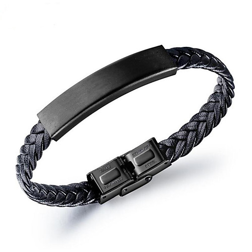 Men's Bracelet Braided Totem Series Fashion Leather Bracelet Jewelry Black For Christmas Anniversary Birthday Festival / Titanium Steel
Men's Bracelet Braided Totem Series Fashion Leather Bracelet Jewelry Black For Christmas Anniversary Birthday Festival / Titanium Steel