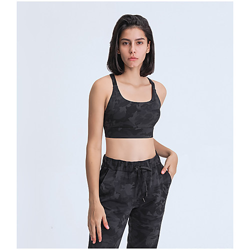 Women's Sports Bra Bra Top Running Bra Removable Pad Nylon Spandex Yoga Fitness Gym Workout Breathable Quick Dry Soft Padded Medium Support Black Gray Solid Colored / Stretchy / Athletic / Athleisure
Women's Sports Bra Bra Top Running Bra Removable Pad Nylon Spandex Yoga Fitness Gym Workout Breathable Quick Dry Soft Padded Medium Support Black Gray Solid Colored / Stretchy / Athletic / Athleisure