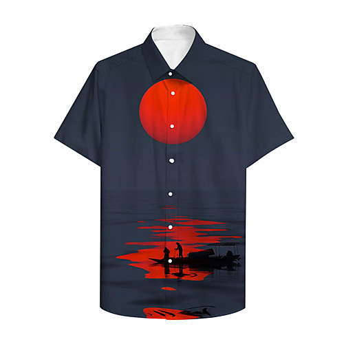 Men's Shirt 3D Print Graphic 3D Landscape 3D Print Button-Down Short Sleeve Casual Tops Casual Hawaiian Navy Blue
Men's Shirt 3D Print Graphic 3D Landscape 3D Print Button-Down Short Sleeve Casual Tops Casual Hawaiian Navy Blue