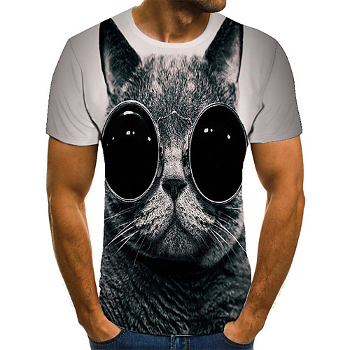 Men's T shirt 3D Print Animal 3D Print Print Short Sleeve Casual Tops Casual Fashion Black / White
Men's T shirt 3D Print Animal 3D Print Print Short Sleeve Casual Tops Casual Fashion Black / White